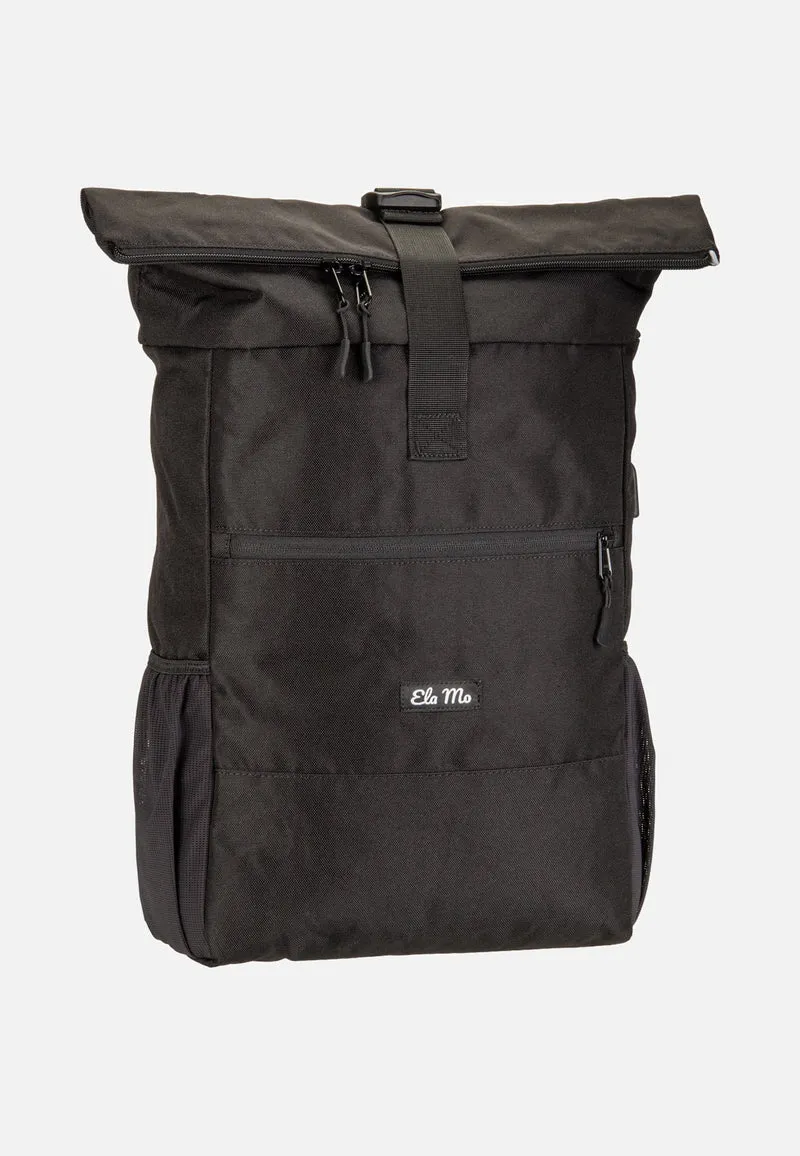 Rolltop Black Beautiful - Rolltop Rucksack
