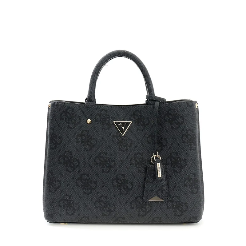 Guess Meridian II Coal Logo Girlfriend Satchel HWOS69-74060-CLO