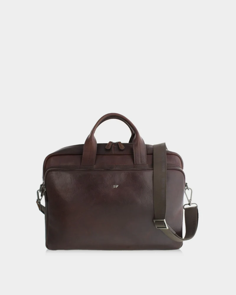 Braun Büffel Parma briefcase