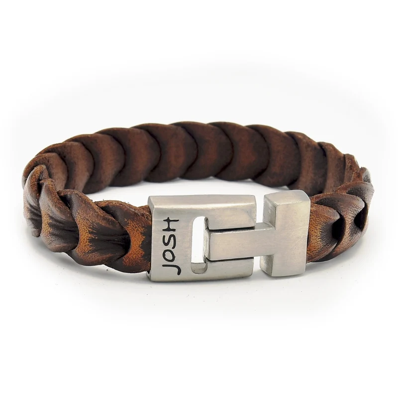 Josh Braun Armband 50046-BRA-S/COGNAC/M