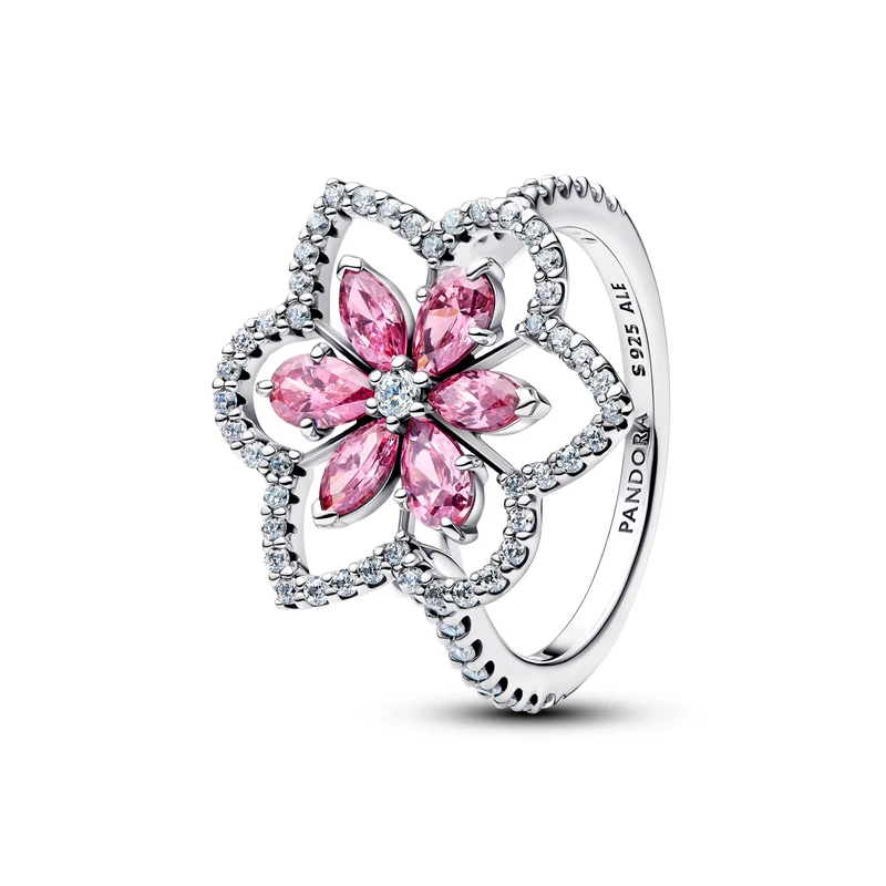Pandora Timeless Doppelter Blumen Cocktailring 194577C01-52