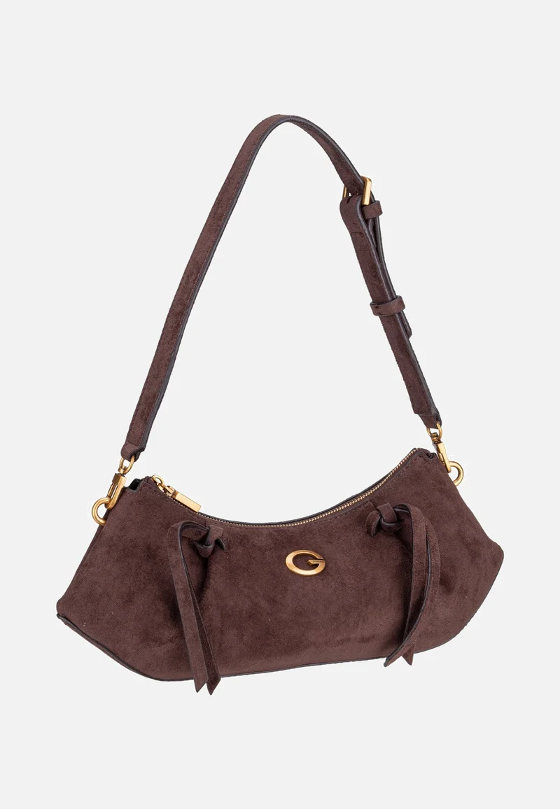 Allegra Shoulder Suede 37180 Espresso - Schultertasche