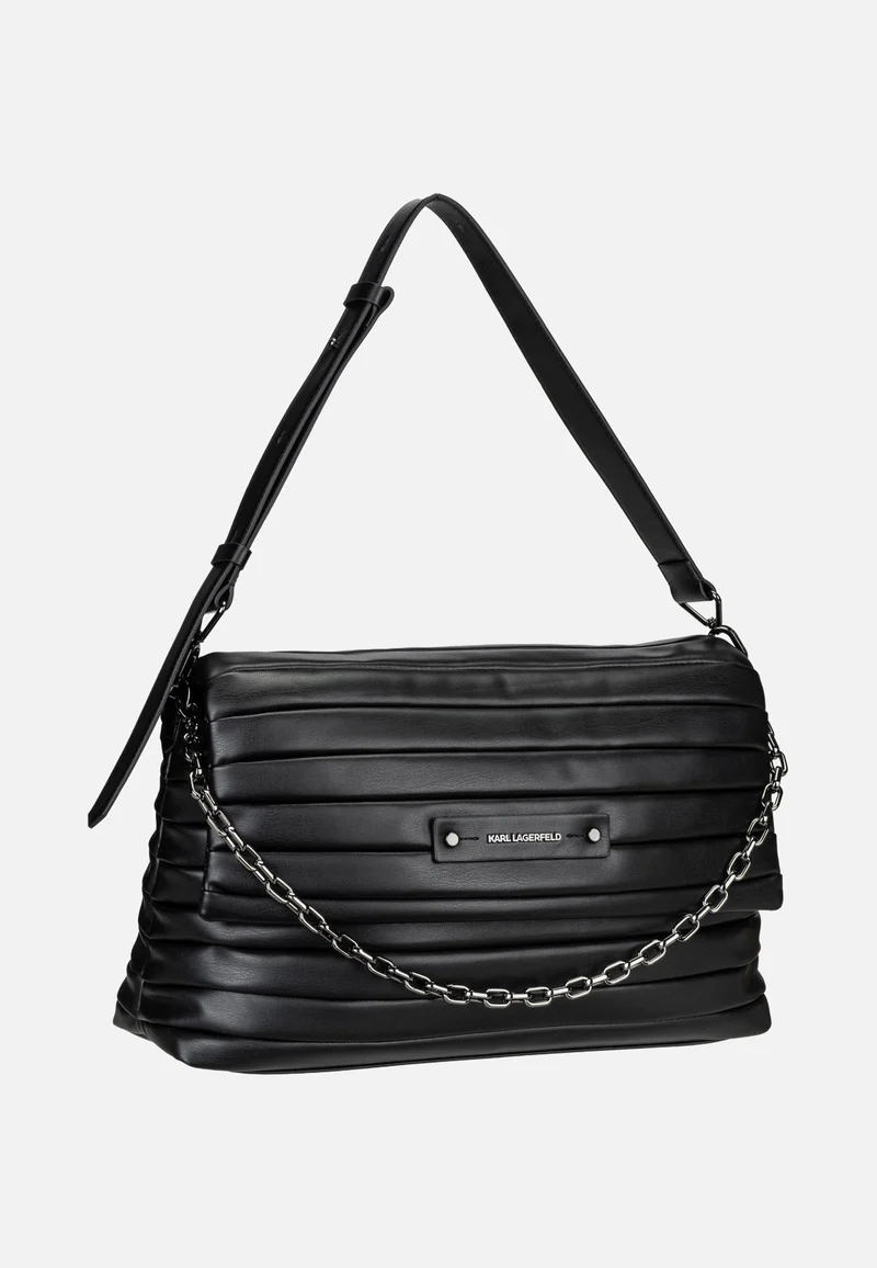 K/Essential Plie Medium Flap Shb Black-Gunmetal - Abendtasche
