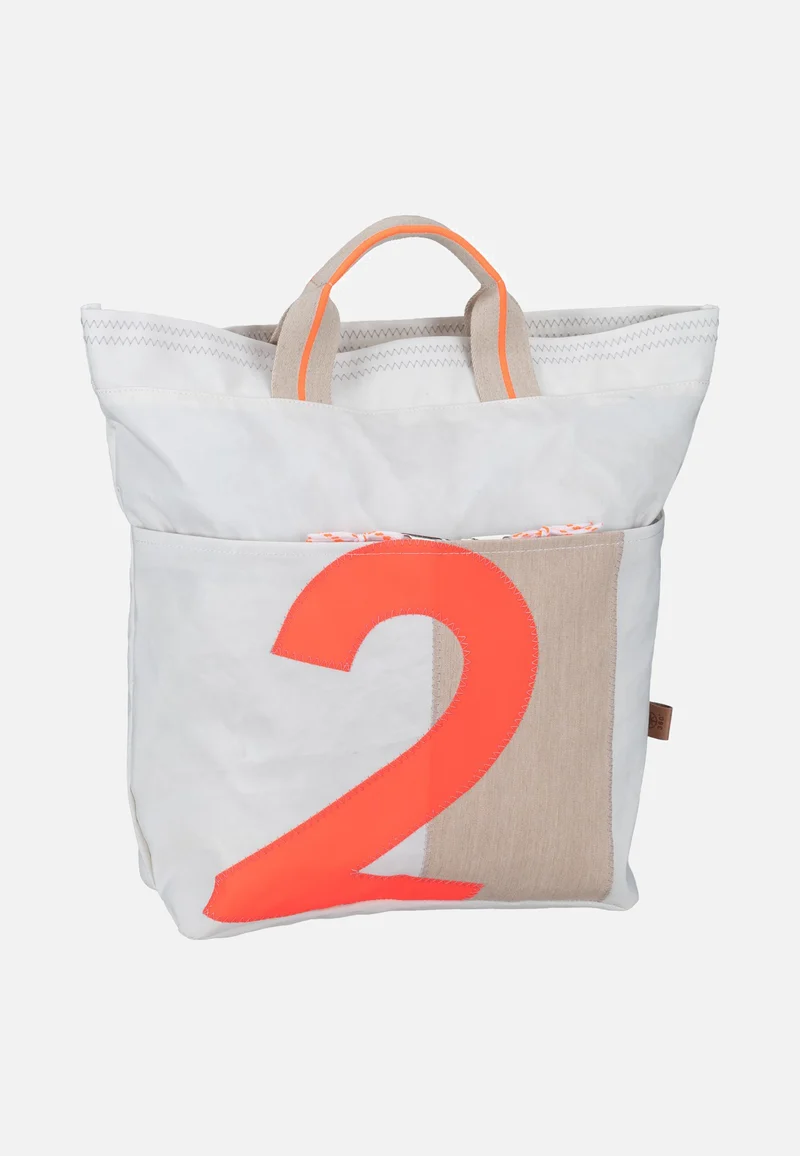 Kaje Weiss/Sand/Zahl Orange - Rucksack