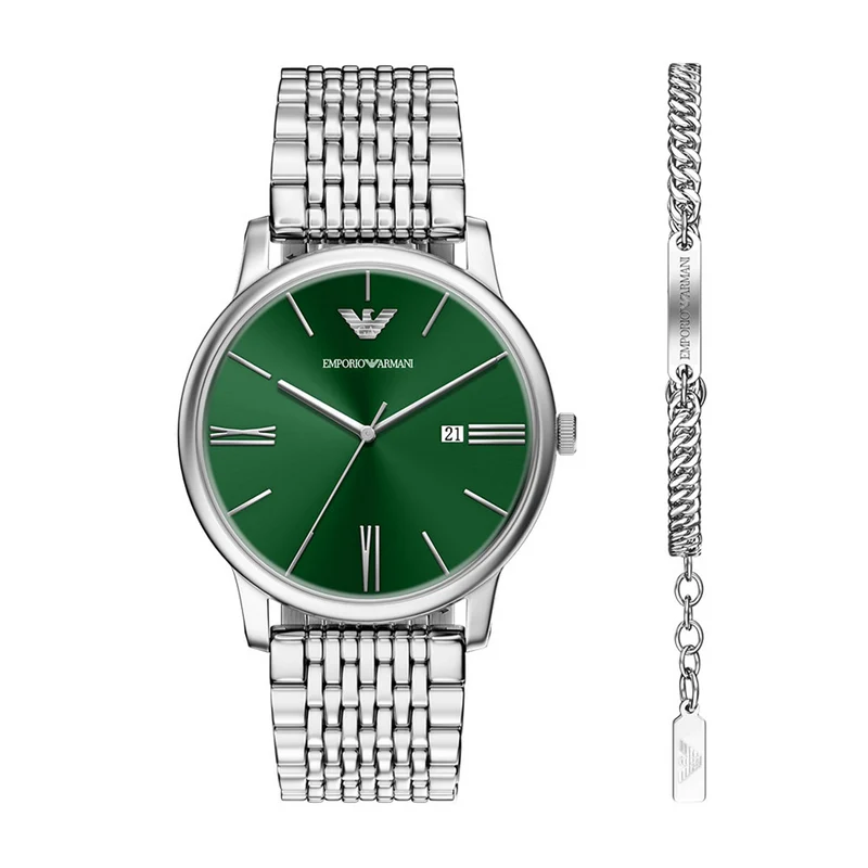 Emporio Armani Silbernes Herren Set AR80087SET