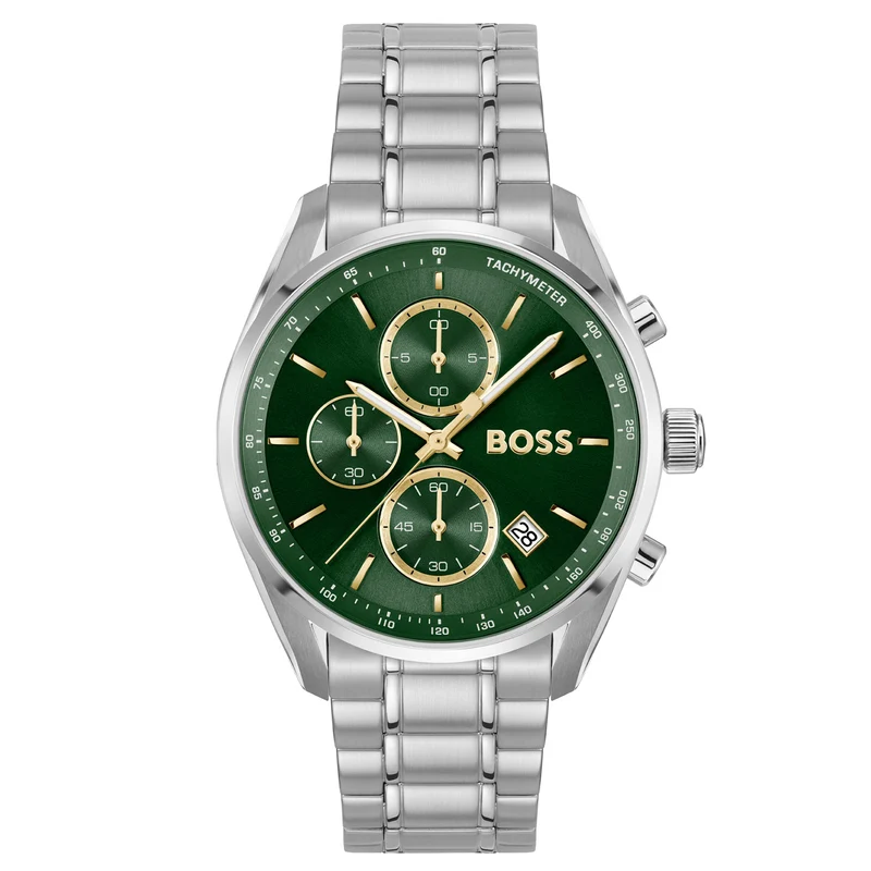 Hugo Boss Grand Prix 40 Silberne Herrenuhr HB1514265