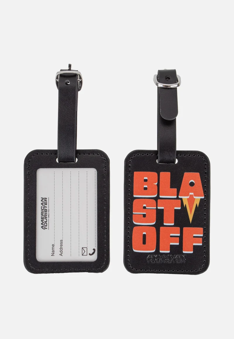 Luggage Tag Pack Of 2 Print Blast Off - Gepäckanhänger