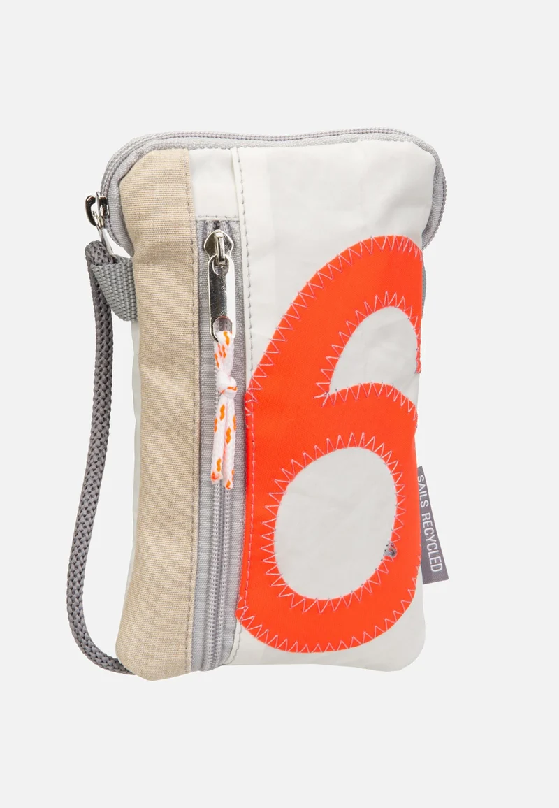 Nautik Lütt Weiss/Sand/Zahl Orange - Handytasche
