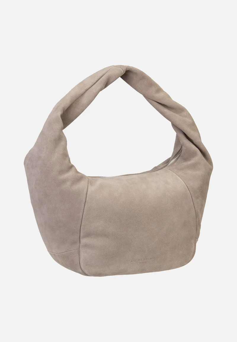 Farrah II Hobo M Hydro Suede Neutral Grey - Hobo Bag