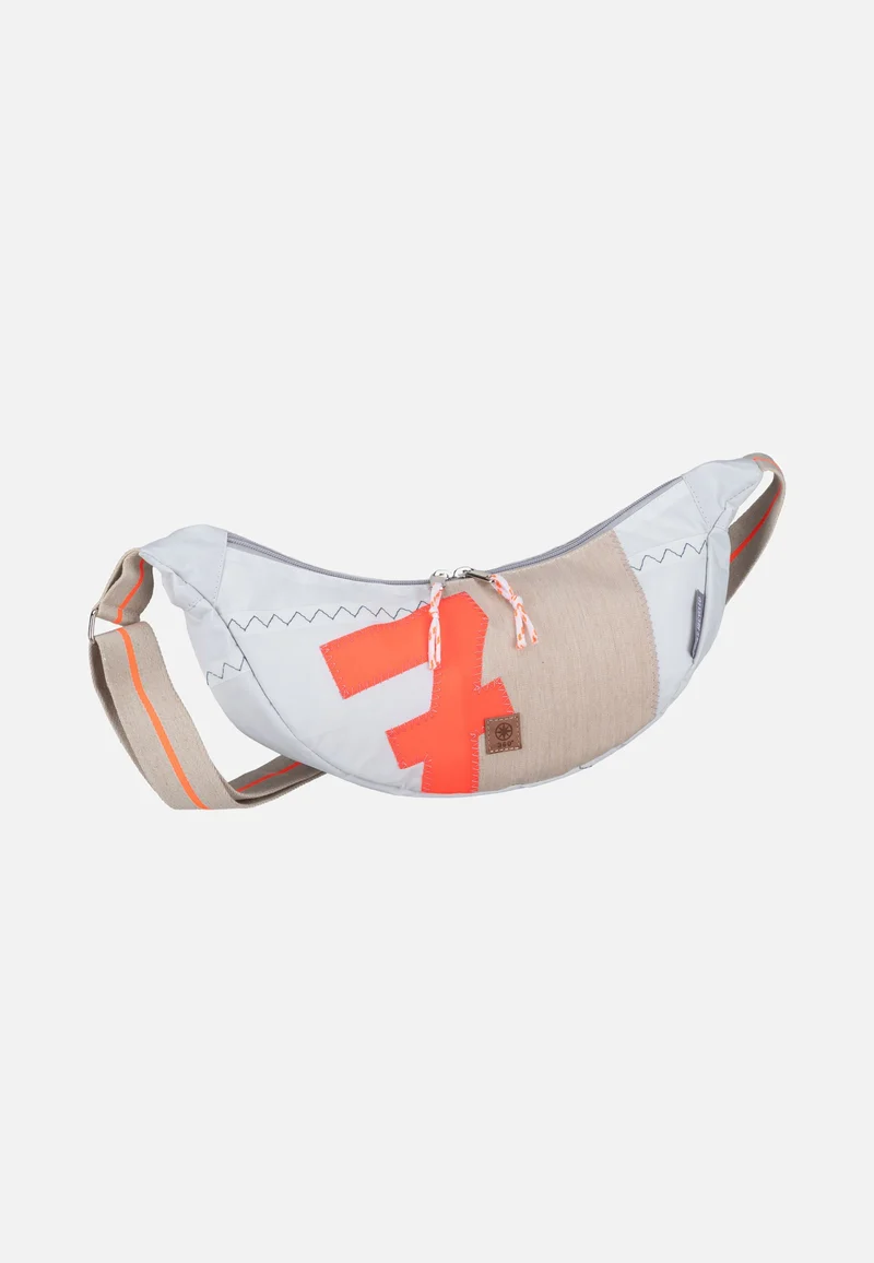 Roop Weiss/Sand/Zahl Orange - Sling Bag