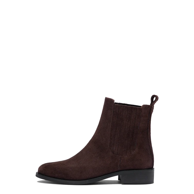 Isabel Bernard Vendôme Chey Braune Chelsea Boots aus Veloursleder IB53012-130-38