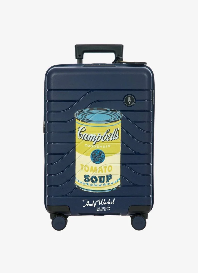 Bric`s Warhol X Campbell Erweiterbarer Kabinentrolley Ocean Hartschalenkoffer