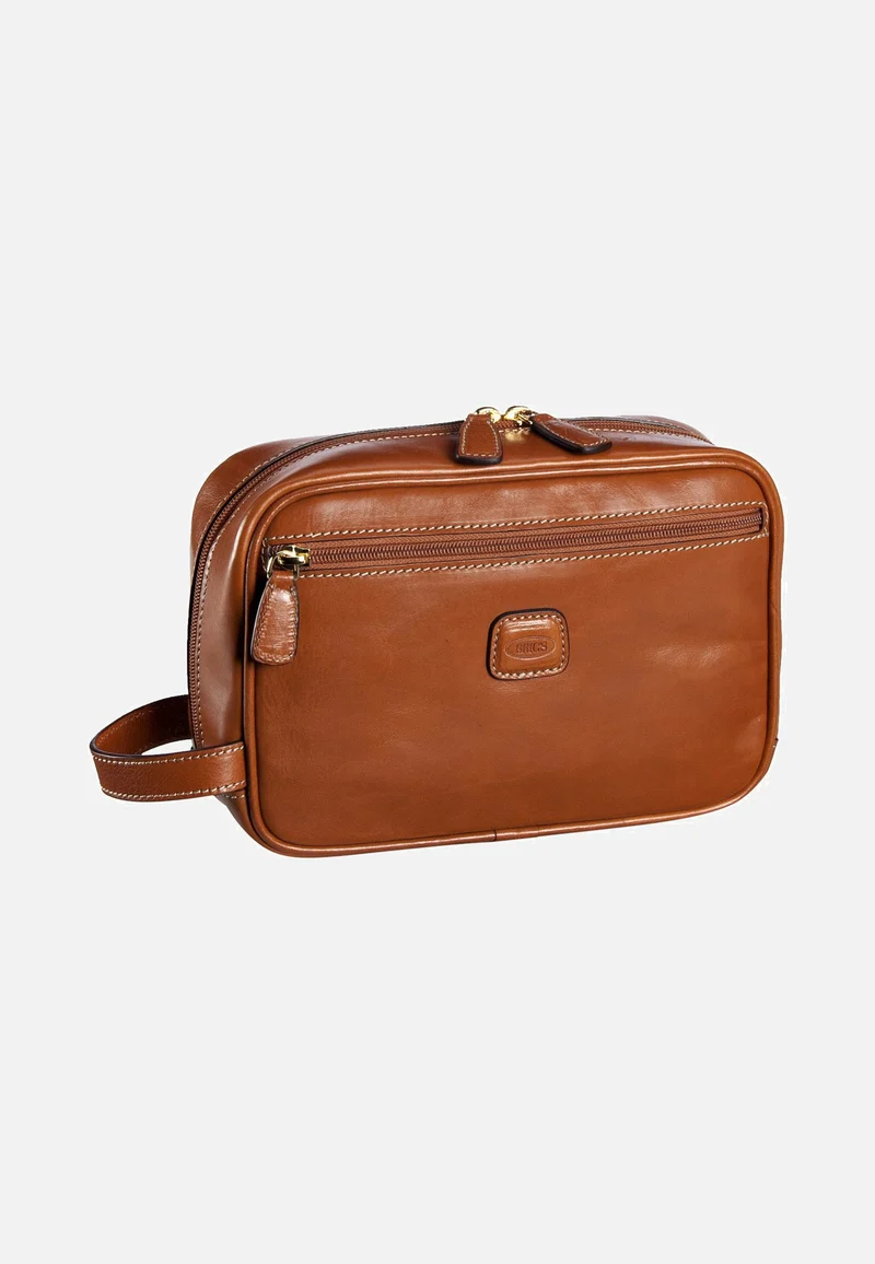 Life Pelle Kosmetiktasche 25 Cognac - Kulturbeutel
