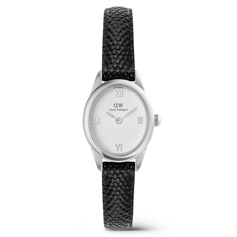 Daniel Wellington Ophelia Mini Black Lizard Silber Damen Uhr DW00100887