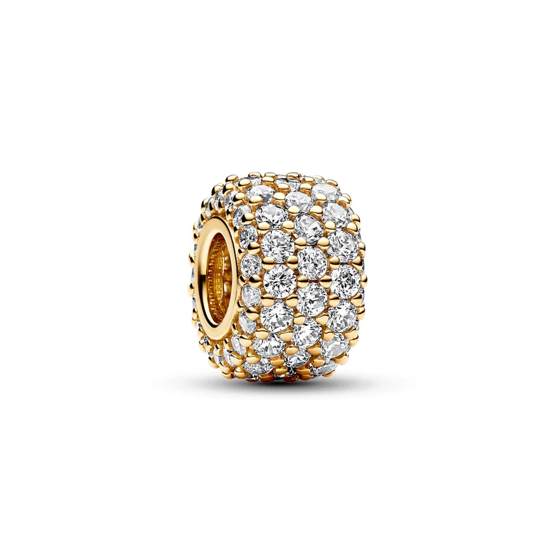 Pandora Moments Goldfarbene Charm 762820C01 mit 585er Golden Plattierung