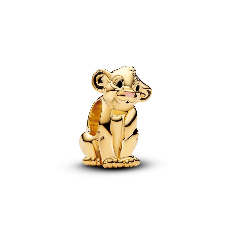 Pandora Disney's 14 Karat Gold Plated Simba Charm 763376C01