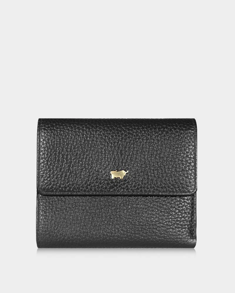 Braun Büffel Leather Zip pocket