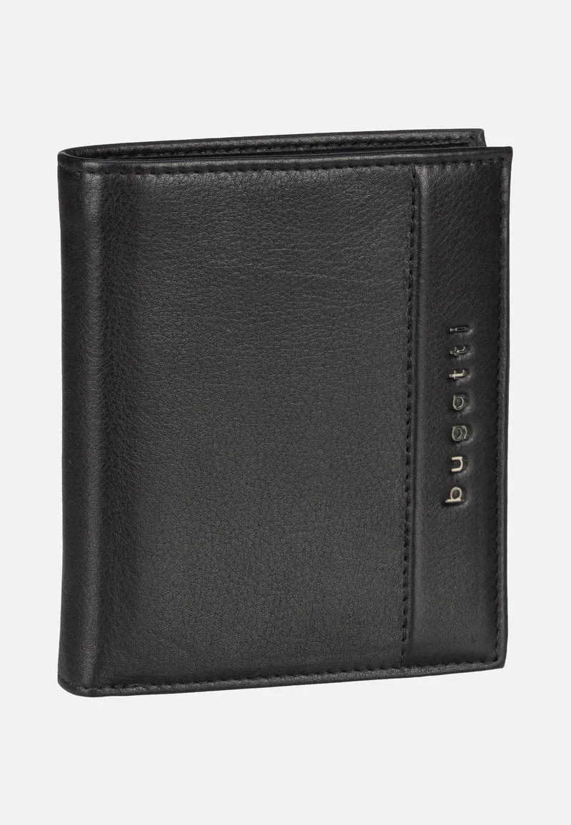 Nome Vertical with Flap II Schwarz - Portemonnaie
