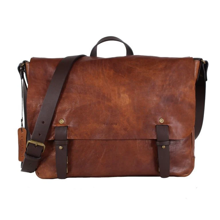 Chiarugi Buvik Messenger Bag Marrone Umhängetasche