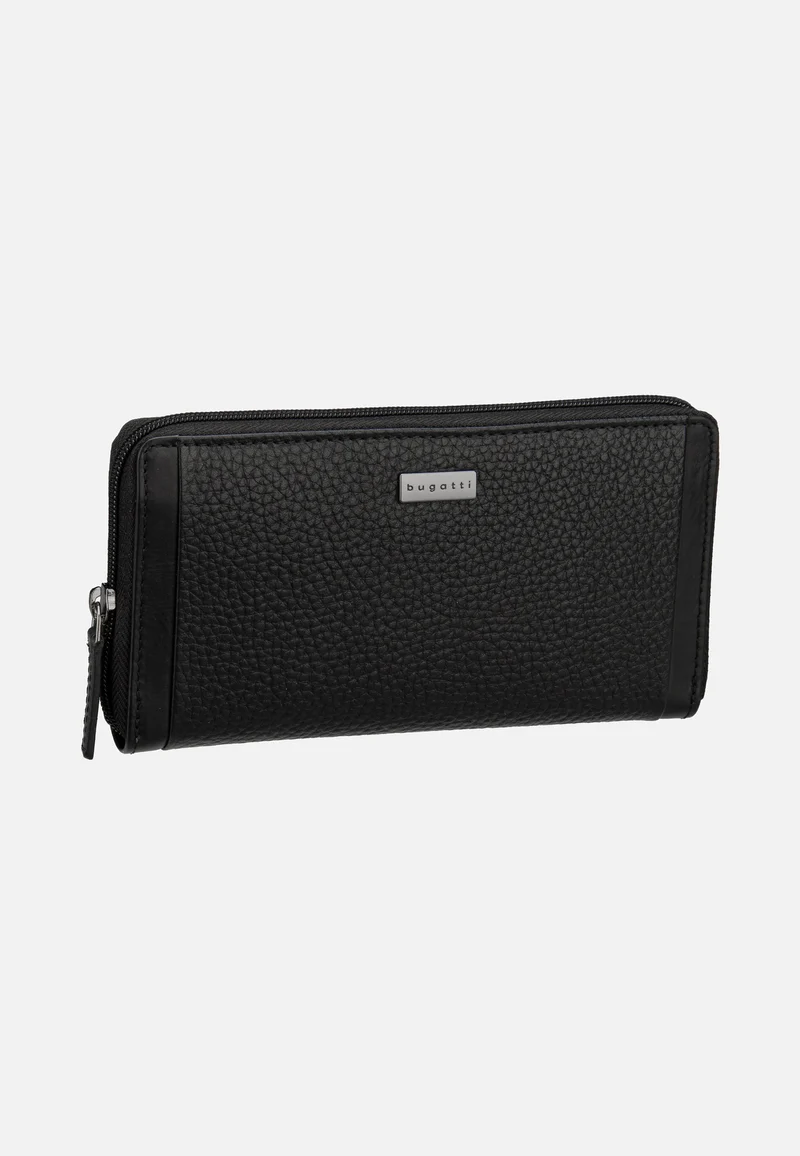 Sina Ladies Long Zip Schwarz - Portemonnaie