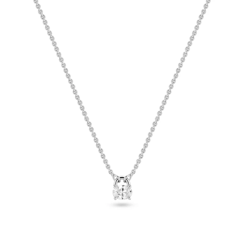 Sif Jakobs 925 Sterling Silver Ovale Necklace SJ-N2744-CZ