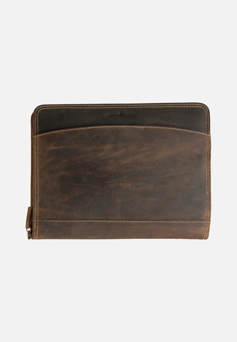 Vintage Manager Sattelbraun - Dokumentenmappe