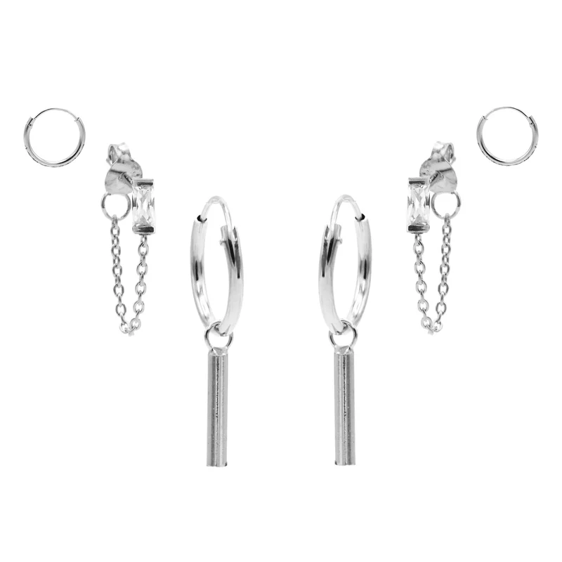 Karma damen Earparty Silber EP005S