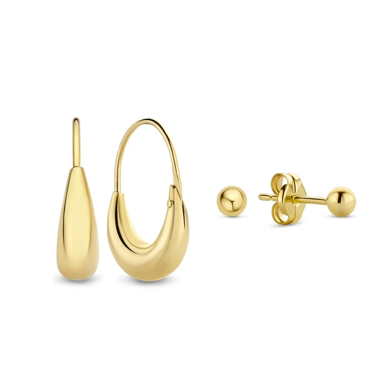 Isabel Bernard Cadeau d'Isabel 14 Karat Gold Ohrring-Set IB90175