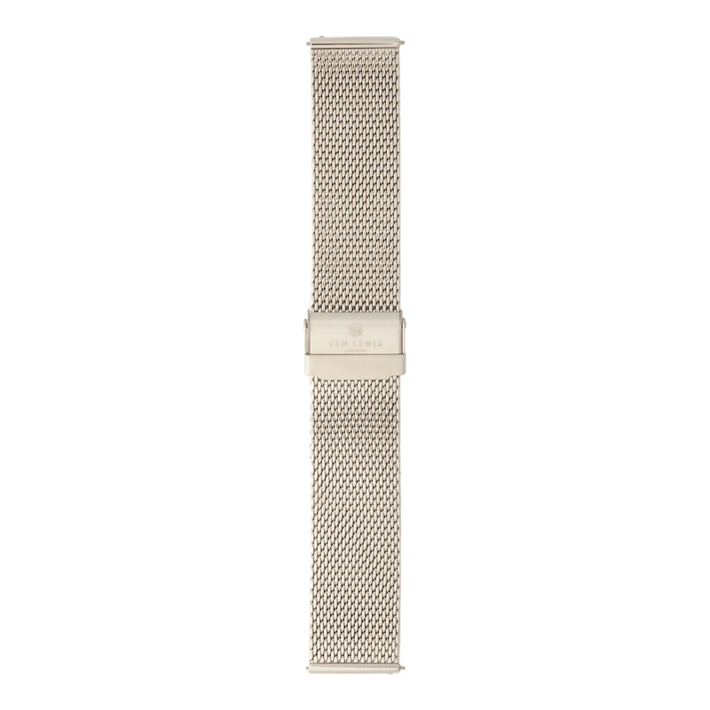 Sem Lewis mitropolitan Strap 24mm Silberfarbene SL620020