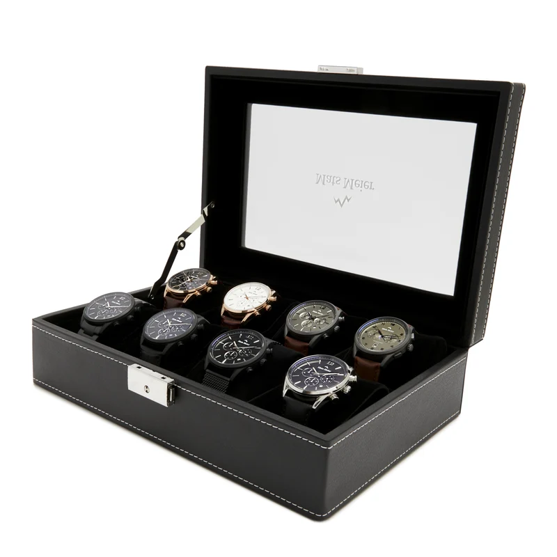 Mats Meier Mont Fort herren Uhrenbox Schwarz MM-Watchbox-1904