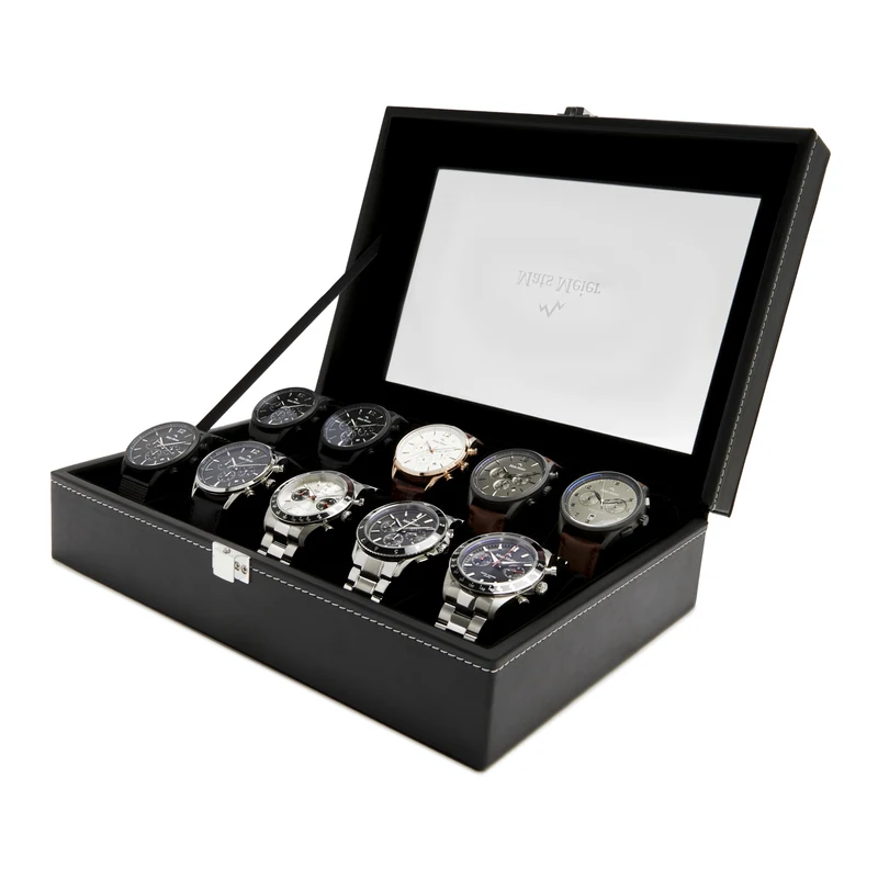 Mats Meier Mont Fort herren Uhrenbox Schwarz MM-Watchbox-1916