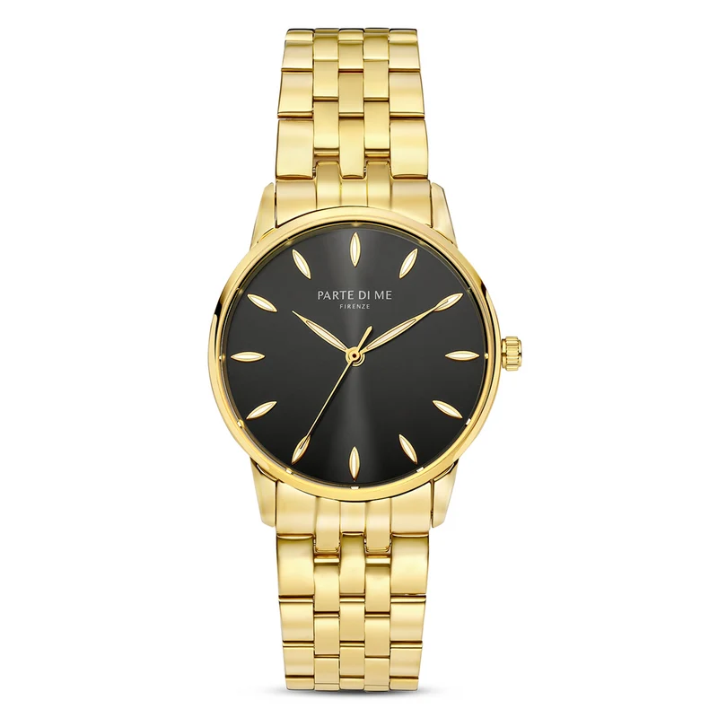 Parte Di Me Orologio rund Damenuhr goldfarben und schwarz PDM09044
