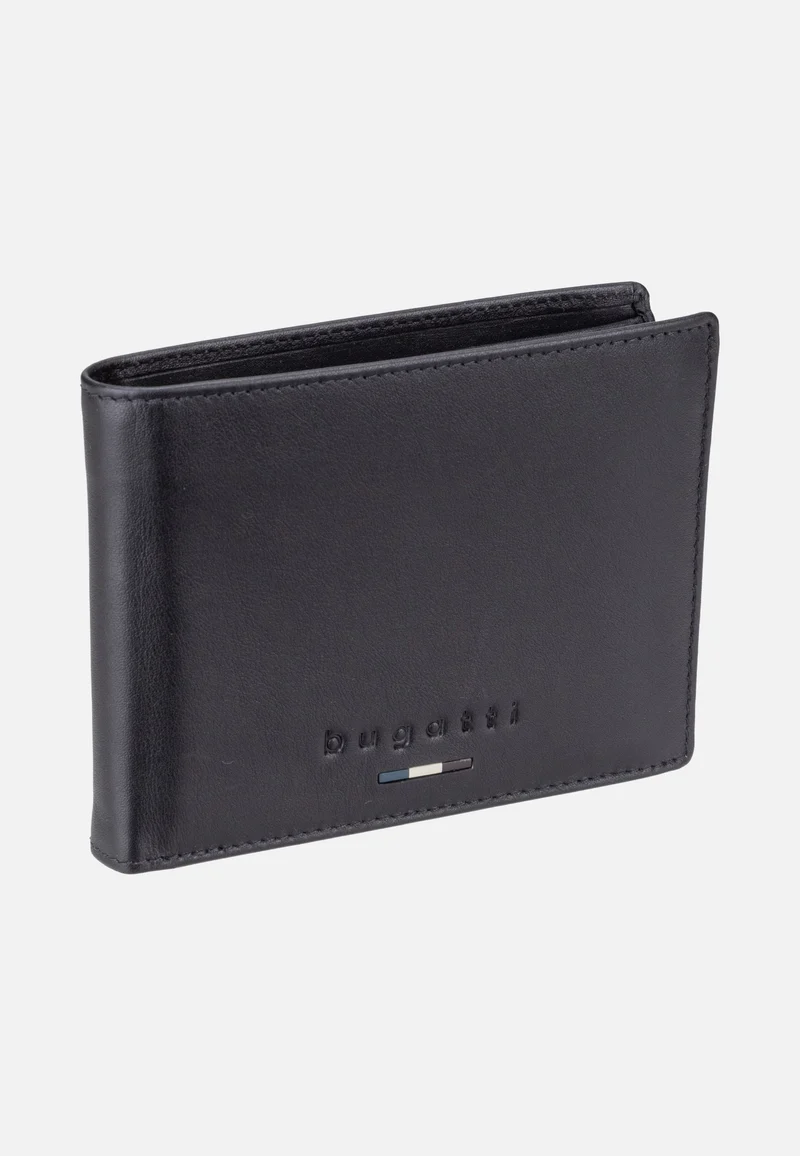 Romeo Airtag Wallet With Flap Black - Portemonnaie