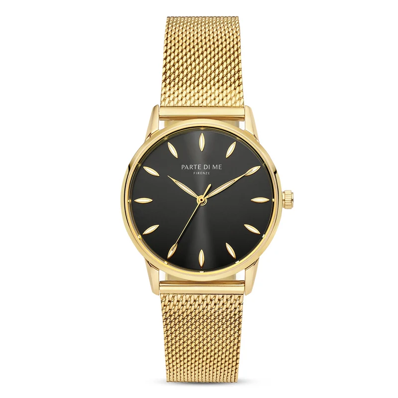 Parte Di Me Orologio rund Damenuhr goldfarben und schwarz PDM09052