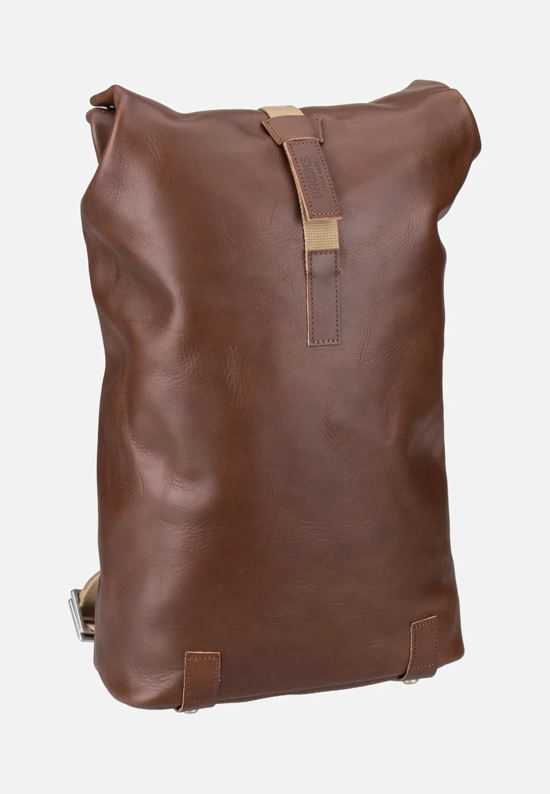 Pickwick Reflective Leather 12L Brown - Rolltop Rucksack