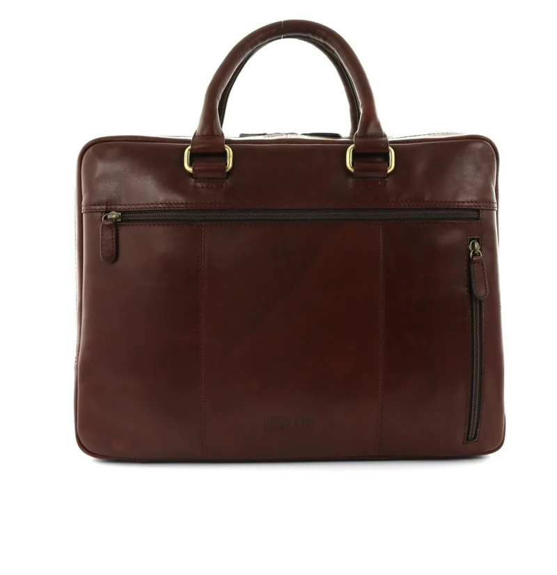 Leonhard Heyden Cambridge medium brown briefcase
