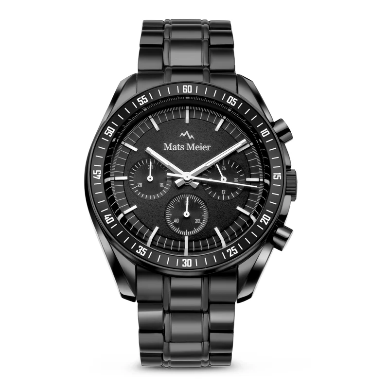 Mats Meier Arosa Racing herren Uhr Schwarz MM50016