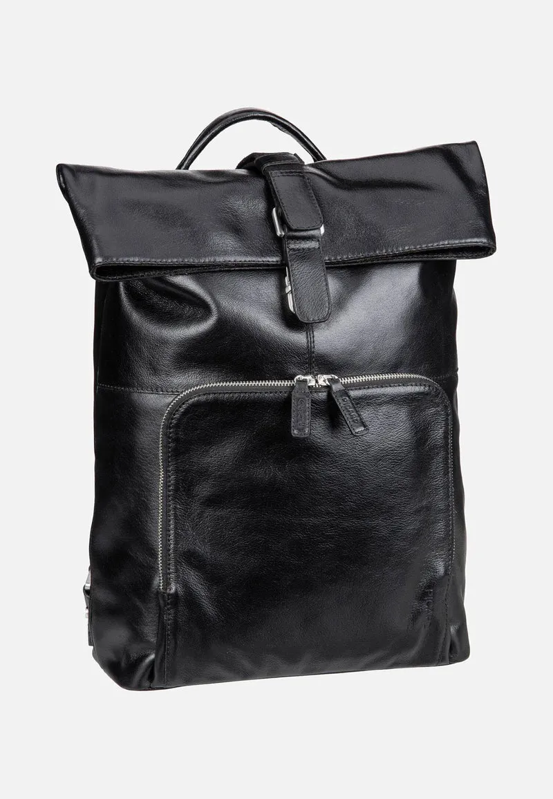 Buddy 5667 Schwarz - Rolltop Rucksack