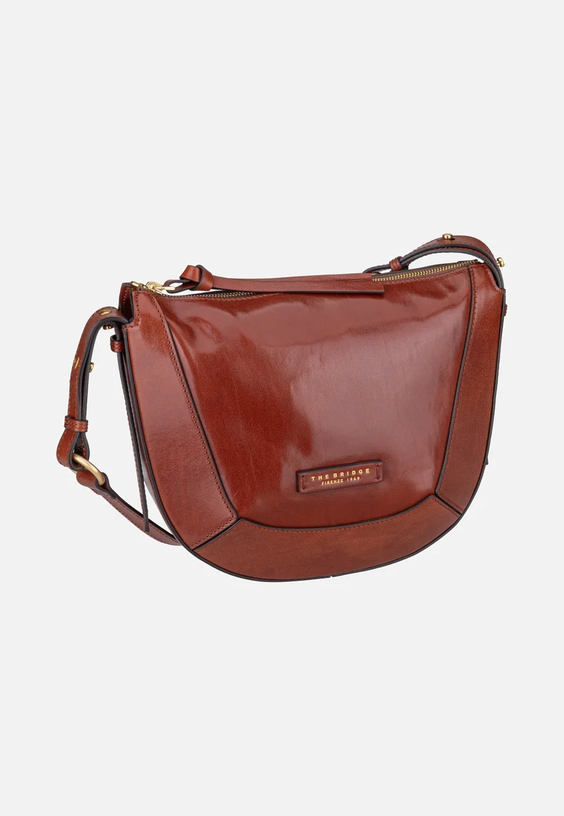 Fedora Crossbody Marrone/Oro - Crossbody Bag