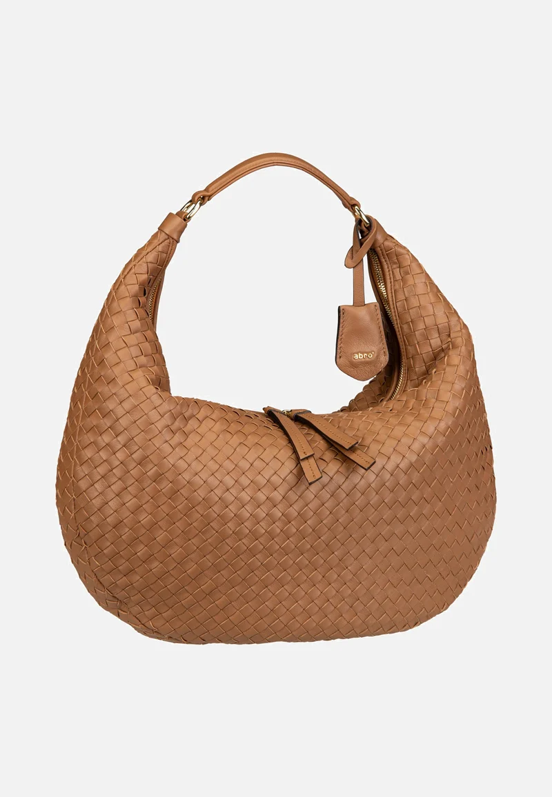 Nana Piuma Weaving Cuoio - Hobo Bag