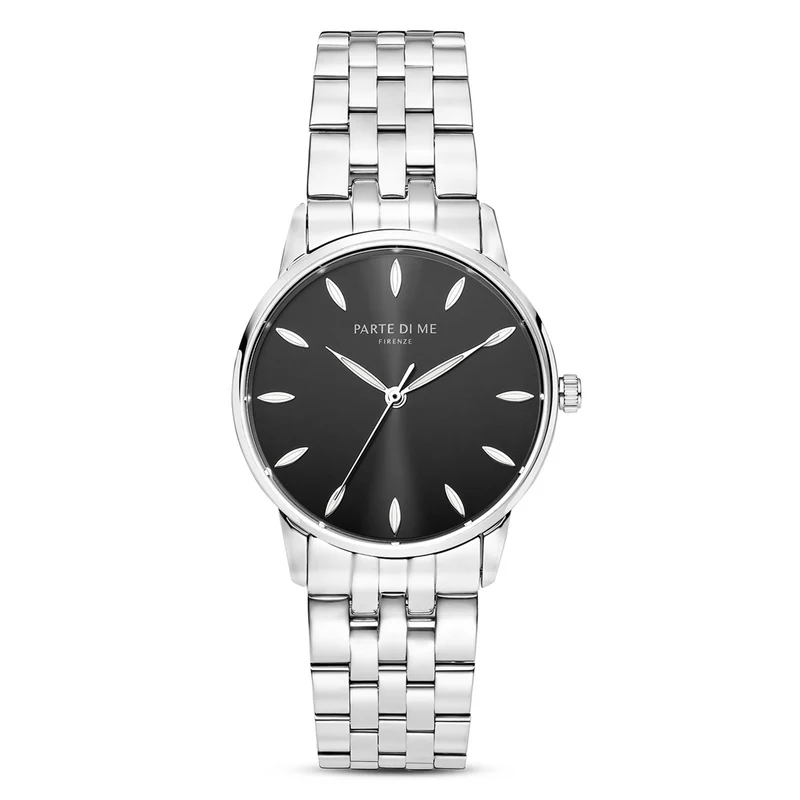 Parte Di Me Orologio rund Damenuhr silberfarben und schwarz PDM09048