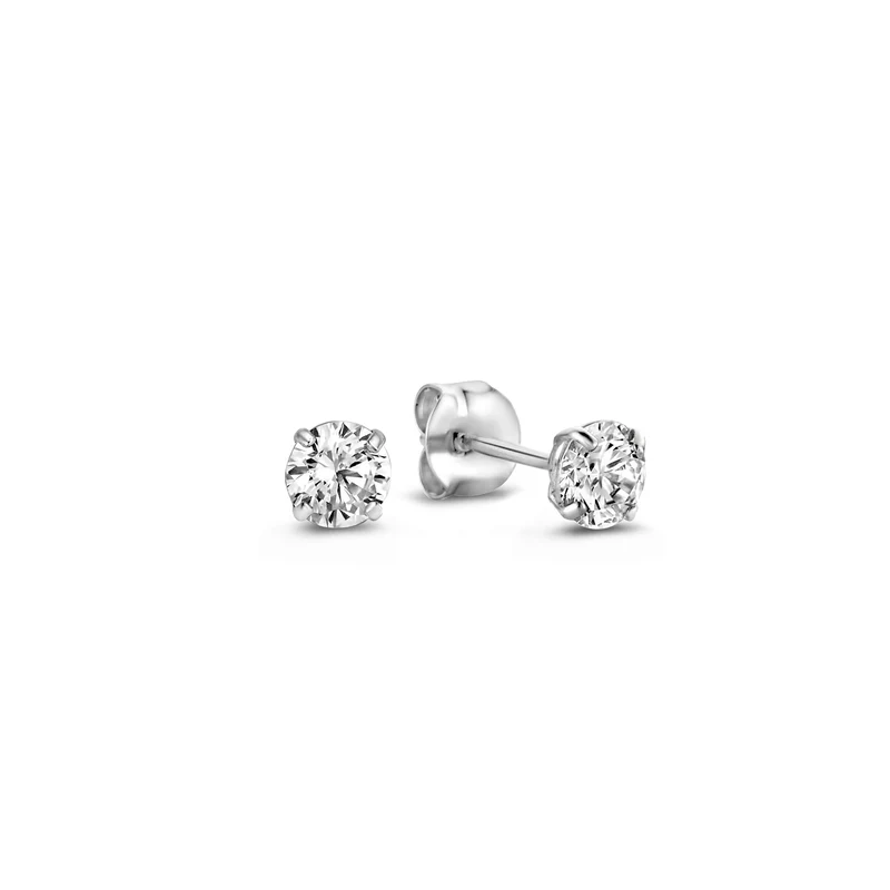 Isabel Bernard Saint Germain Lourdes 14 Karat | Weißgold Ohrstecker IB360205
