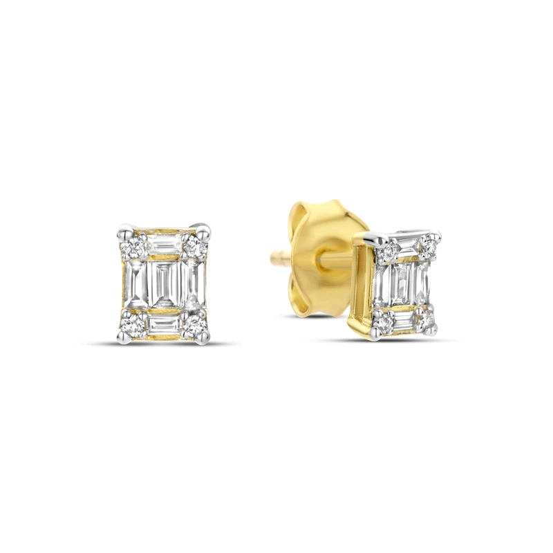 Isabel Bernard De la Paix Maxime 14 Karat Goldohrrstecker mit Diamant 0.26 ct IBD360020
