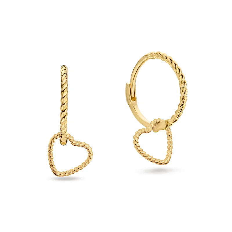 Jackie Gold Amour Ohrringe Aus 14 Karat Gold 585 JKE25.515