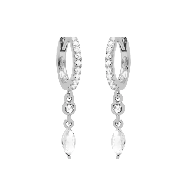 Karma Hoops damen Creolen Silber A68S