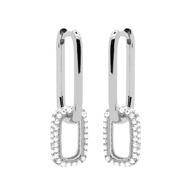Karma Hoops damen Creolen Silber H232S
