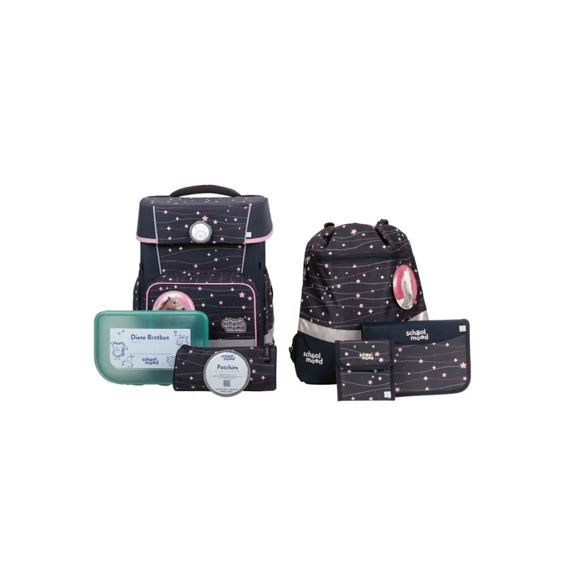 School-Mood Champion school satchel set, 7 pieces