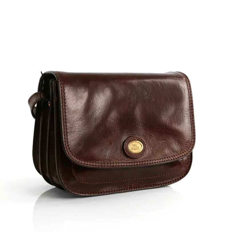 The Bridge Story Donna Medium Brown Flap Bag