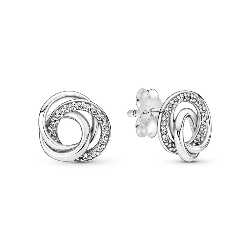 Pandora Moments damen OhrknÃ¶pfe Silber 291076C01