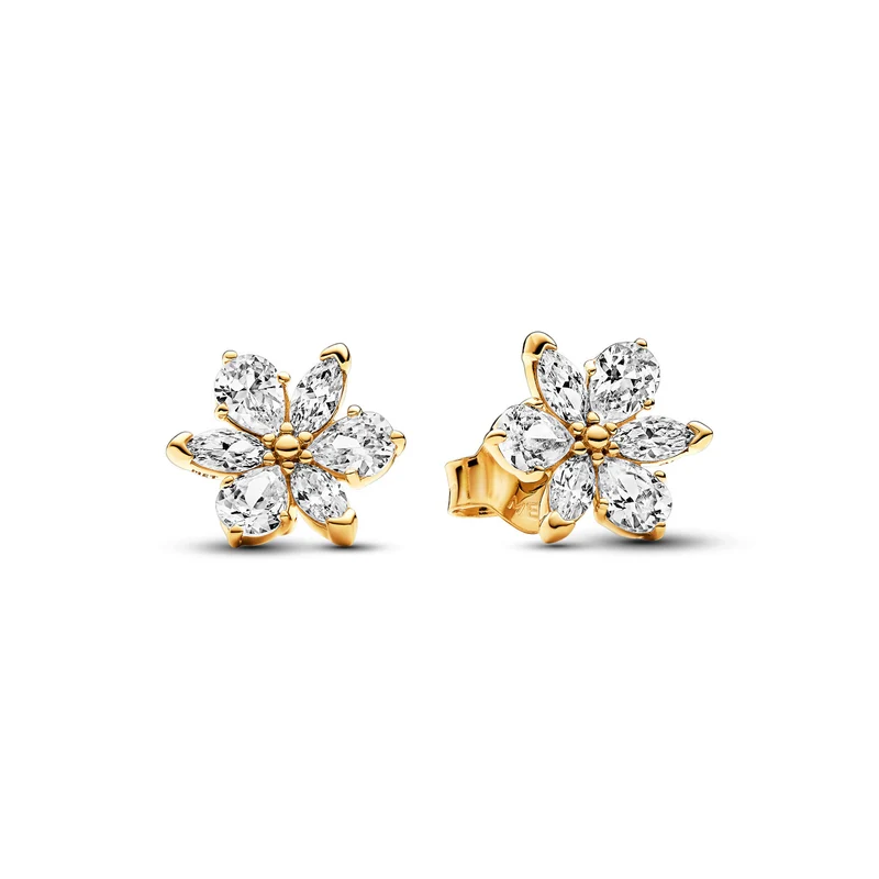 Pandora Timeless Goldfarbene Ohrringe 262633C01 mit 585er Golden Plattierung